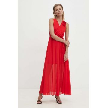 Answear Lab rochie culoarea rosu, maxi, evazati