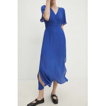 Answear Lab rochie din in maxi, evazati