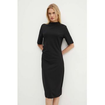 Bruuns Bazaar rochie LuciliaBBCarol dress culoarea negru, mini, evazati, BBW4075