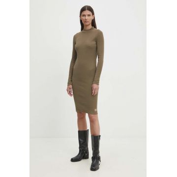 G-Star Raw rochie culoarea verde, mini, mulata, D25034-D702