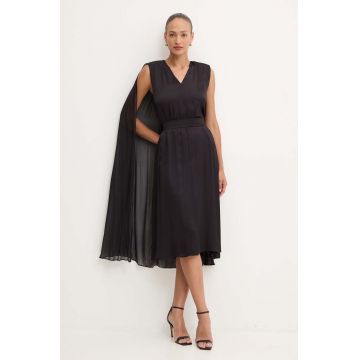 Karl Lagerfeld rochie culoarea negru, mini, evazati, 245W1300