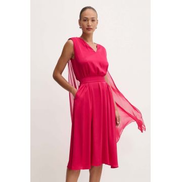 Karl Lagerfeld rochie culoarea roz, mini, evazati, 245W1300