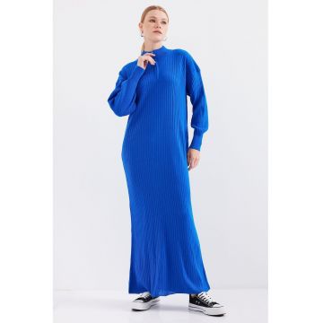 Rochie maxi tricotata striata