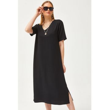 Rochie-tricou cu decolteu in V