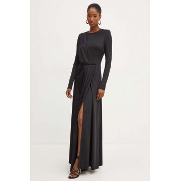 Silvian Heach rochie GASNSKY culoarea negru, maxi, evazati, GPA24282VE