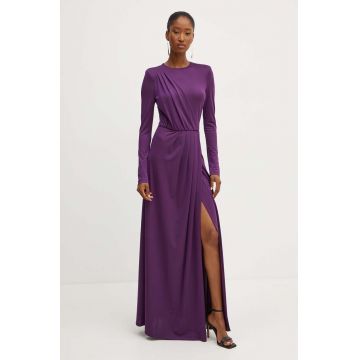 Silvian Heach rochie GASNSKY culoarea violet, maxi, evazati, GPA24282VE