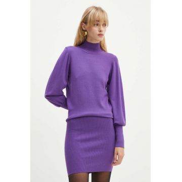 Silvian Heach rochie IKUR culoarea violet, midi, mulata, GPA24153VE