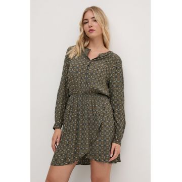 Pepe Jeans rochie PERNICIA culoarea verde, mini, evazati, PL953622