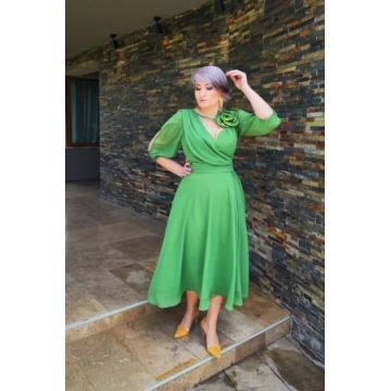 Rochie 2192 verde Fanylux