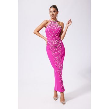 Rochie de ocazie premium Evea Fucsia