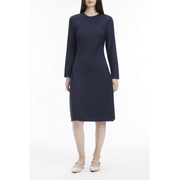 Rochie midi cu model uni