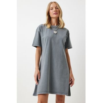 Rochie-tricou cu maneci cazute