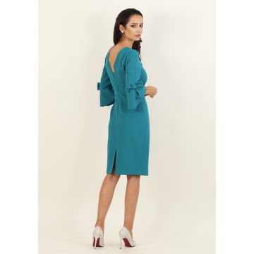 Rochie conica turcoaz 36