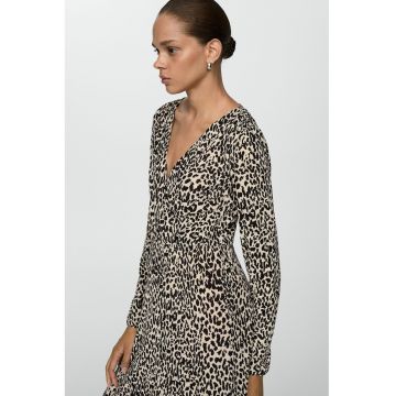 Rochie cu animal print Lin