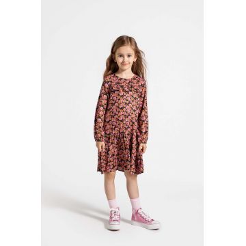 Coccodrillo rochie fete culoarea alb, mini, evazati, MYSTIC NATURE GIRL KIDS