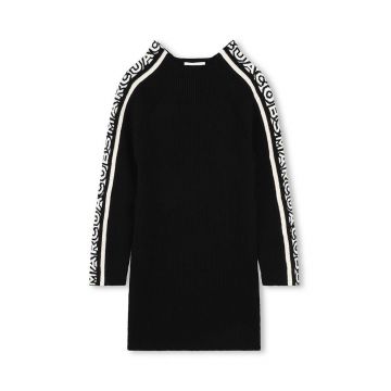 Marc Jacobs rochie din amestec de lână pentru copii culoarea negru, mini, drept, W60235