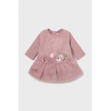 Mayoral Newborn rochie bebe culoarea roz, mini, evazati, 2890