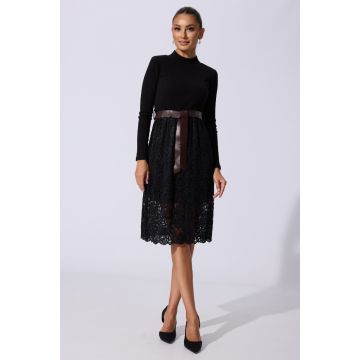 Rochie casual Clara Neagra