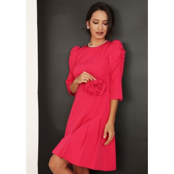 Rochie evazata zmeura rosie 36