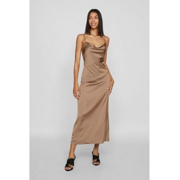 Rochie maxi cu aspect de satin