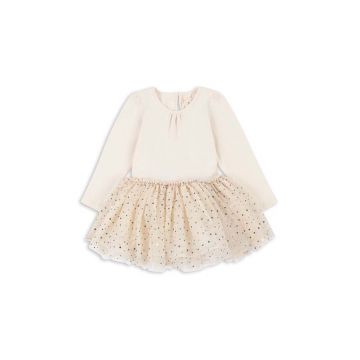 Konges Sløjd rochie fete FAIRY BALLERINA DRESS culoarea bej, mini, evazati, KS101511