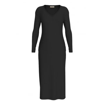 Rochie cu decolteu in V si slit lateral