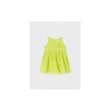 Rochie fete - 302066575 - Bumbac - Verde