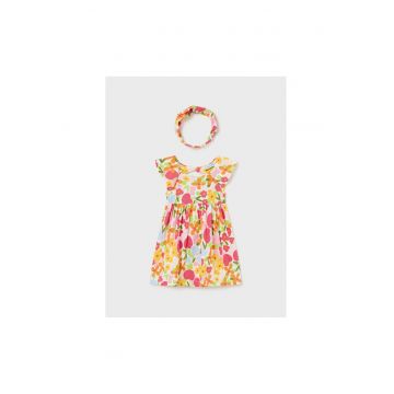 Rochie fete - 302066858 - Bumbac - Multicolor