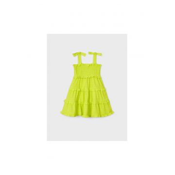 Rochie fete - 302078943 - Poliester - Verde