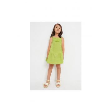 Rochie fete - 302079148 - Bumbac - Verde