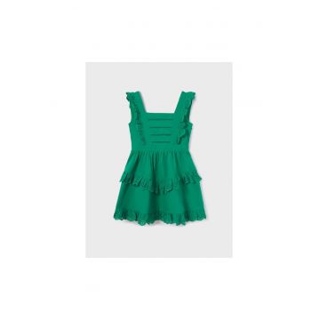 Rochie fete - 302085835 - Bumbac - Verde