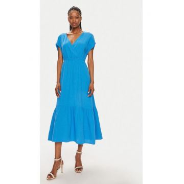 Rochie - 18346 - Bumbac - Albastru