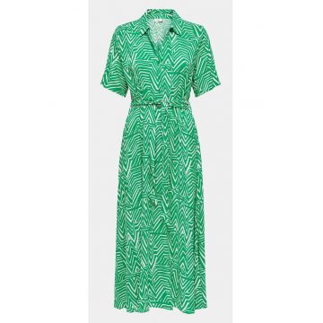 Rochie dama - 303709280 - Verde - Viscoza