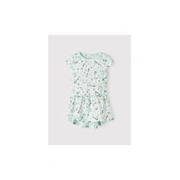 Rochie fete - 300962534 - Bumbac - Verde