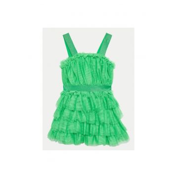 Rochie fete - 77258 - Verde - Poliester