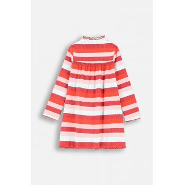 Coccodrillo rochie din bumbac pentru copii culoarea alb, mini, evazati, RODEO GIRL KIDS