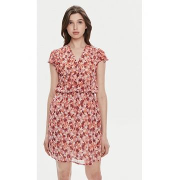 Rochie dama - 17746 - Portocaliu/Maro - Poliester