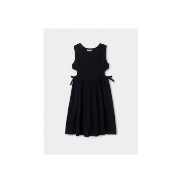 Rochie fete - 142024 - Negru - Bumbac