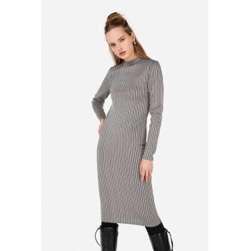 Rochie midi striata