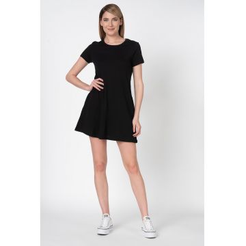 Rochie mini de bumbac organic cu croiala in A May