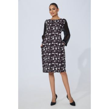 Rochie eleganta Despina Bicolora