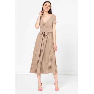 Rochie midi cu pliuri