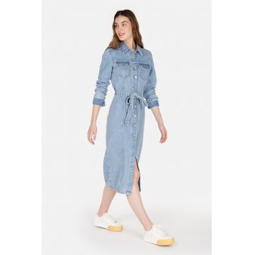 Rochie midi din denim