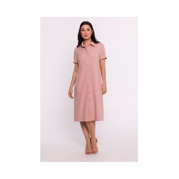 Rochie dama - cu camasa - Poliester - Rosu