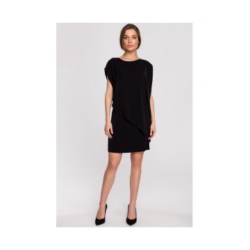 Rochie dama - Poliester/Elastan - Negru.