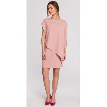 Rochie dama - Poliester/Elastan - Roz deschis