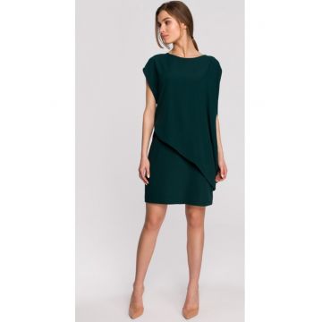 Rochie dama - Poliester/Elastan - Verde inchis