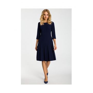 Rochie dama - Poliester / Viscoza - Bleumarin inchis