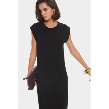 Rochie midi cu maneci scurte