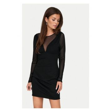 Rochie cocktail Becki 15331783 Negru Slim Fit - Viscoza